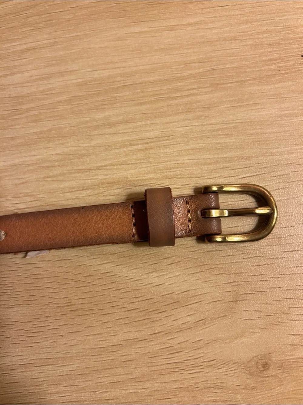 Madewell Women’s Tan Leather Braided Accent Belt XS/s
